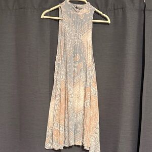 Elegant Paisley Sleeveless Free People Dress